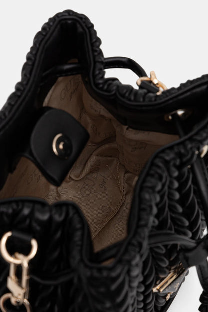GUESS QUILTED MINI BUCKET BAG