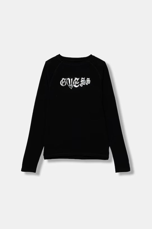 GUESS APPLIQUE LS T SHIRT