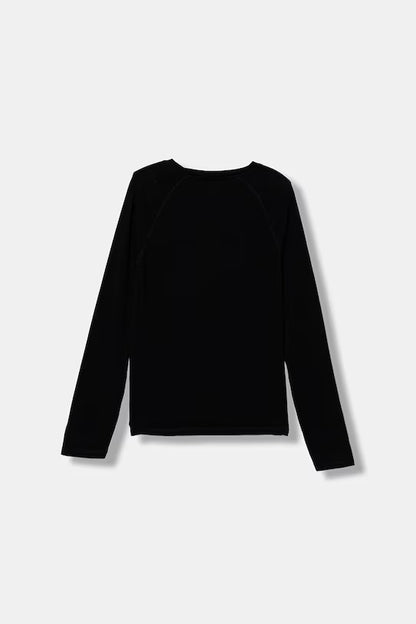 GUESS APPLIQUE LS T SHIRT