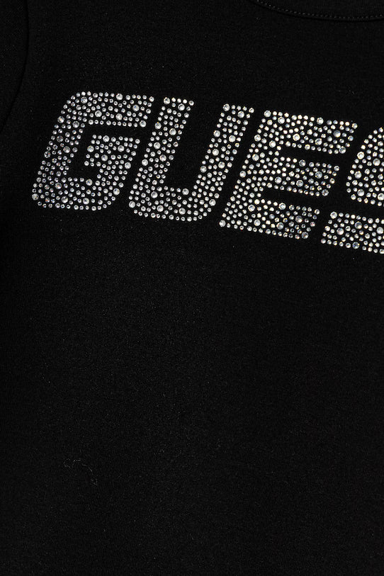 GUESS KIDS STRASS LOGO T SHIRT