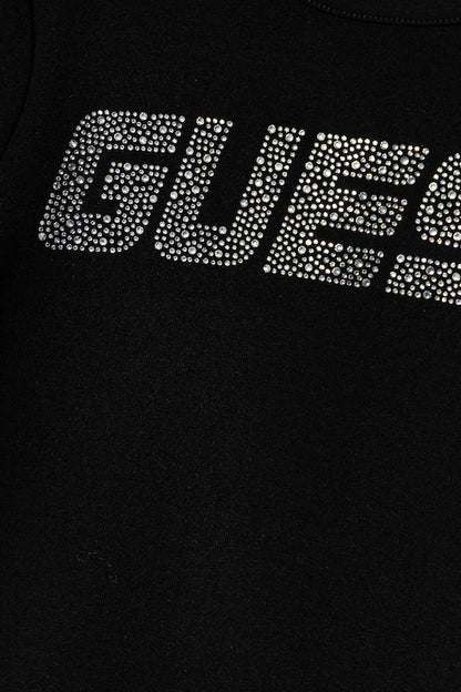 GUESS KIDS STRASS LOGO T SHIRT