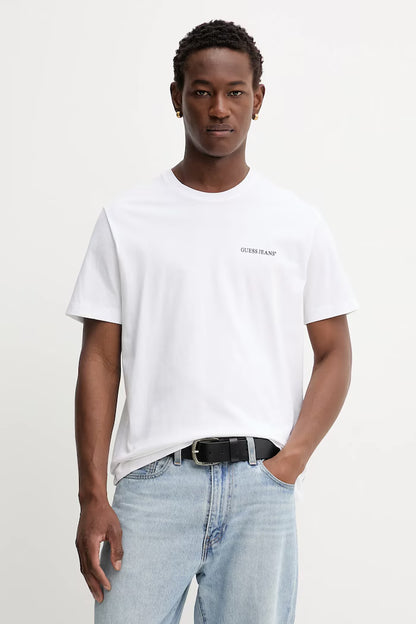 GUESS JEANS REGULAR FIT PRINT LOGO T SHIRT