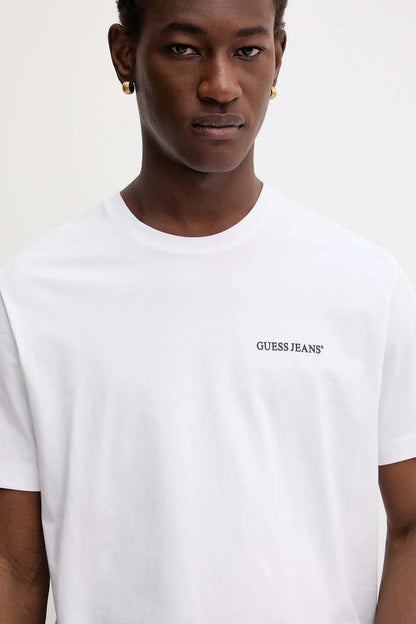 GUESS JEANS REGULAR UNISEX LOGO PRINT T SHIRT