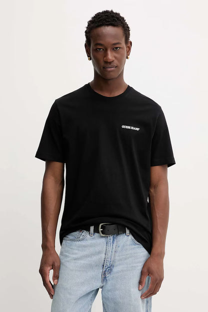 GUESS JEANS REGULAR FIT PRINT LOGO T SHIRT