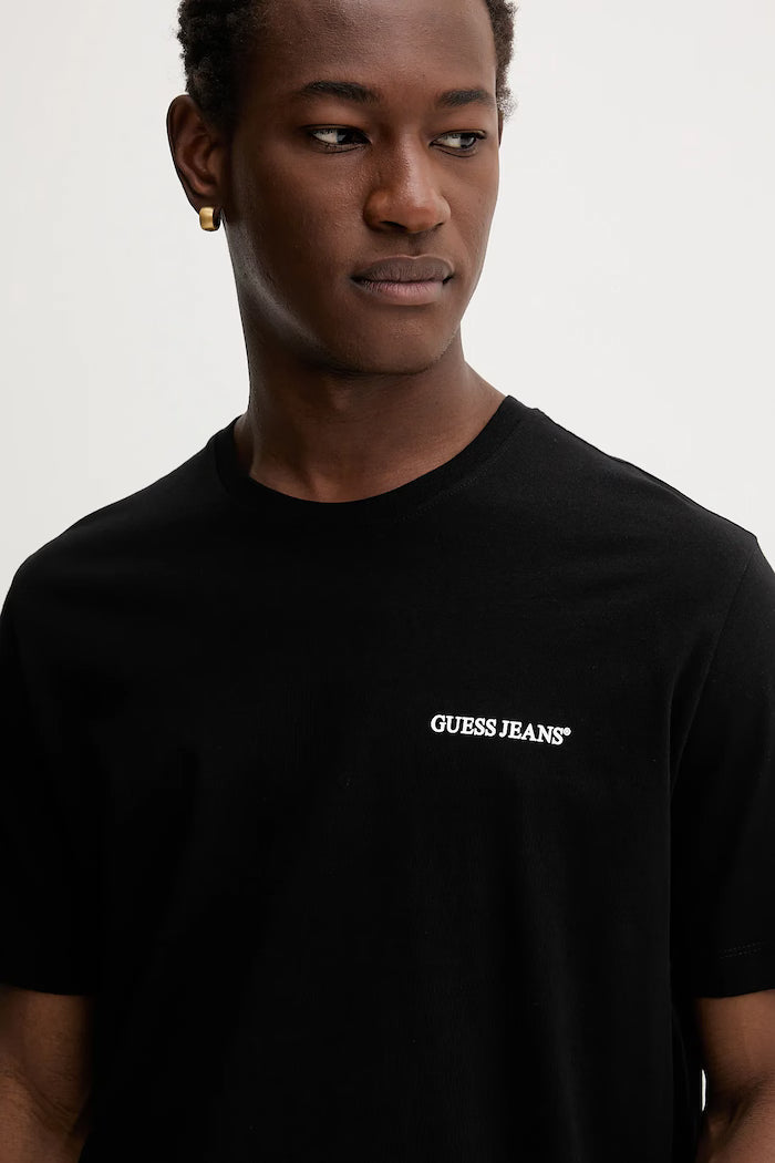 GUESS JEANS REGULAR FIT PRINT LOGO T SHIRT