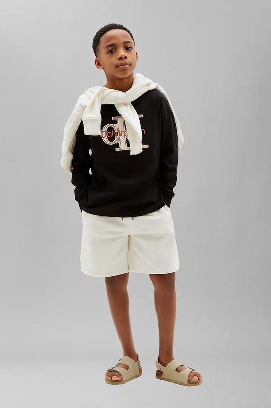 CALVIN KLEIN KIDS MONOLOGO APPLIQUE T SHIRT