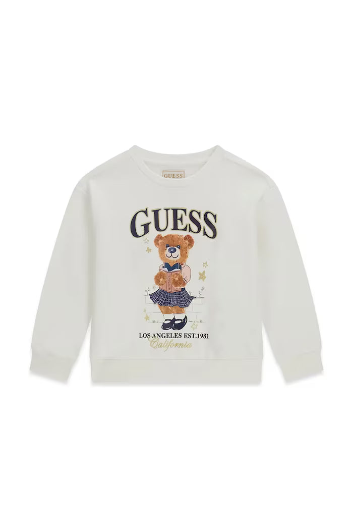 GUESS KIDS GIRLS BABY BEAR RELAXED SWEATSHIRT