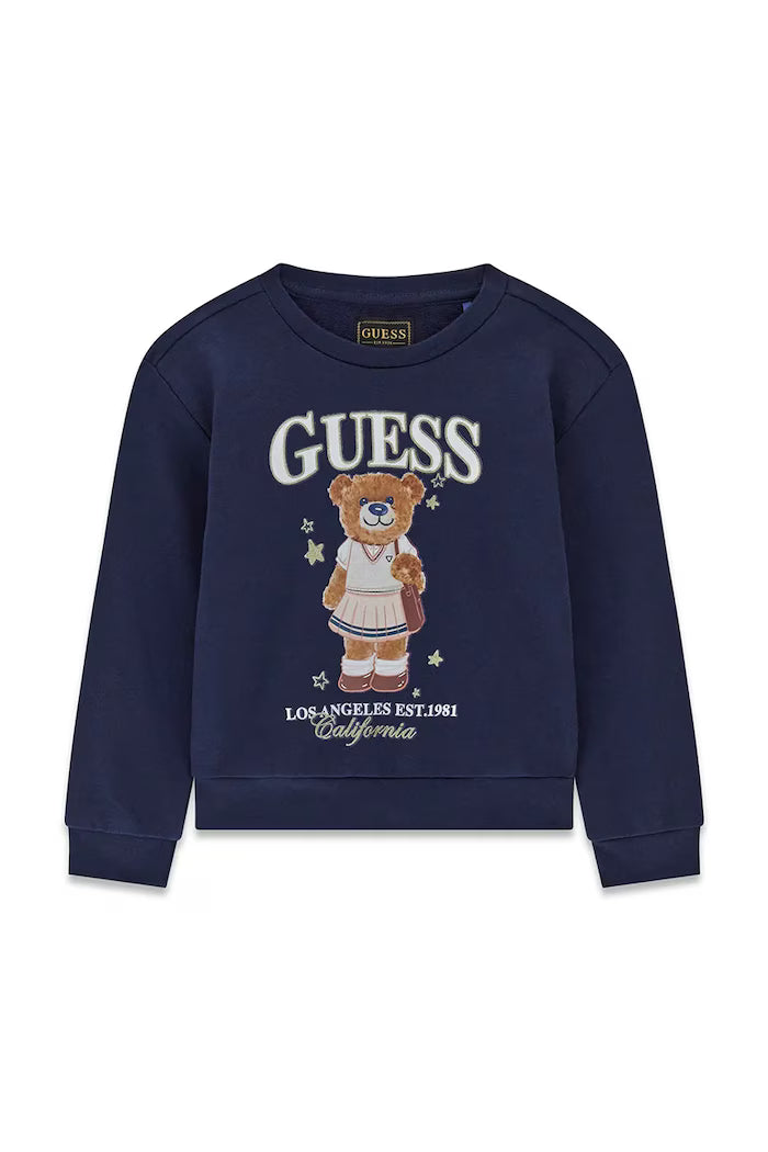 GUESS KIDS GIRLS BABY BEAR RELAXED SWEATSHIRT