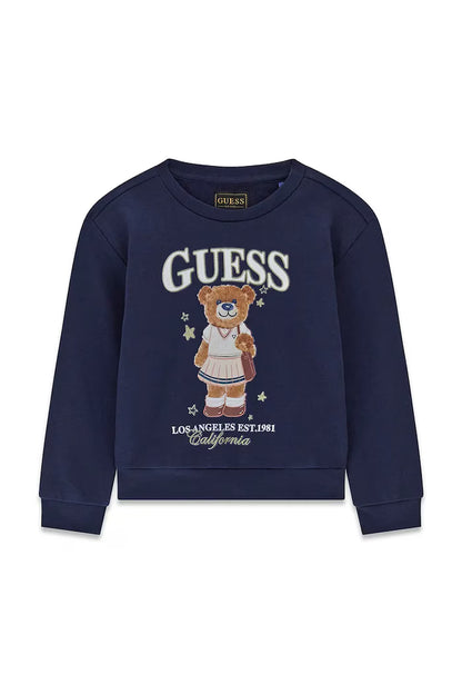 GUESS KIDS GIRLS BABY BEAR RELAXED SWEATSHIRT