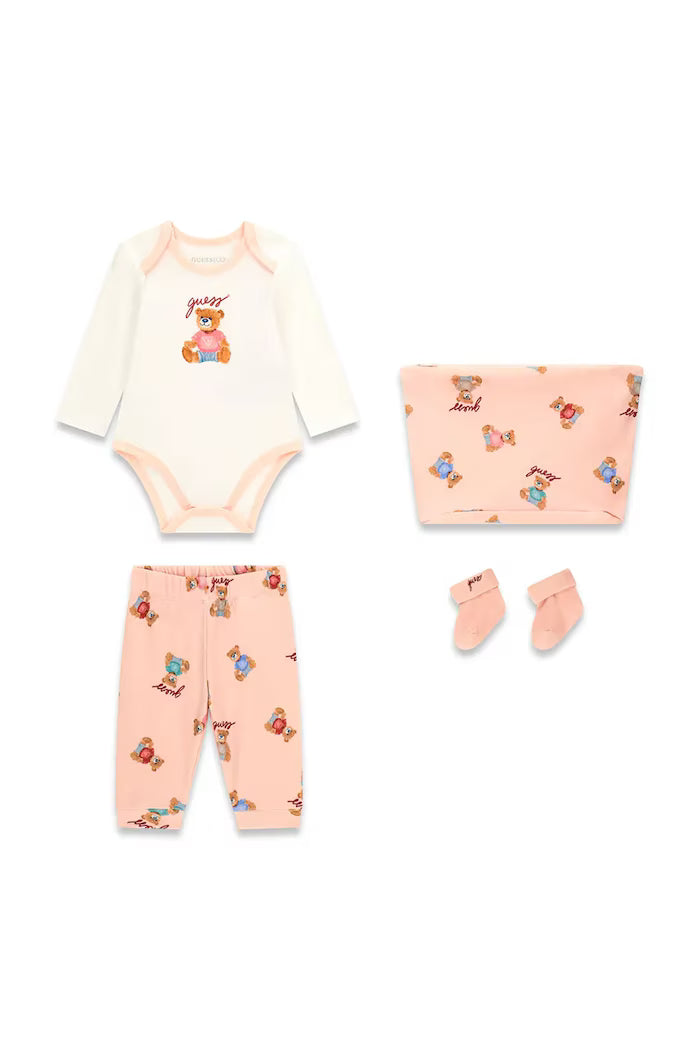 GUESS KIDS BABY BEAR BODYSUIT GIFT SET