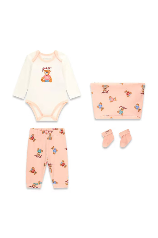 GUESS KIDS BABY BEAR BODYSUIT GIFT SET