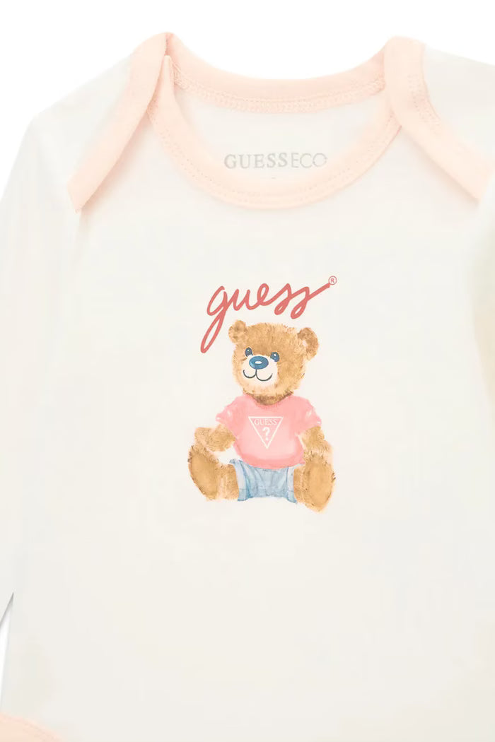 GUESS KIDS BABY BEAR BODYSUIT GIFT SET