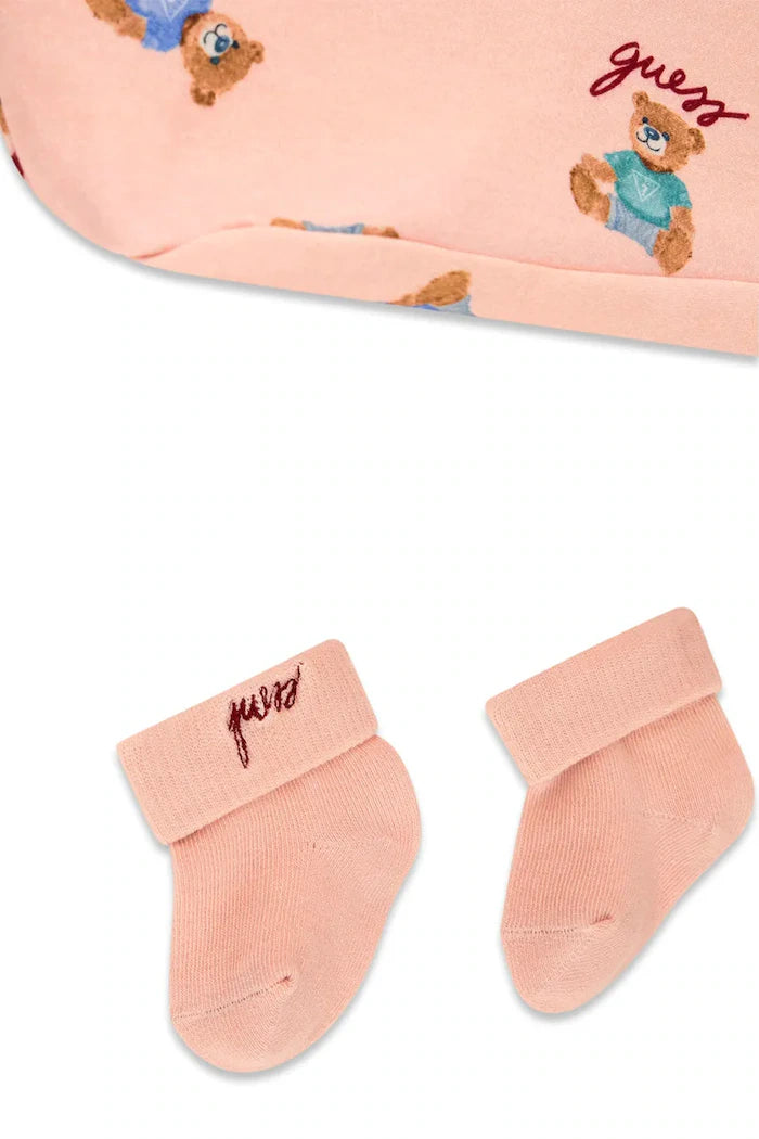 GUESS KIDS BABY BEAR BODYSUIT GIFT SET