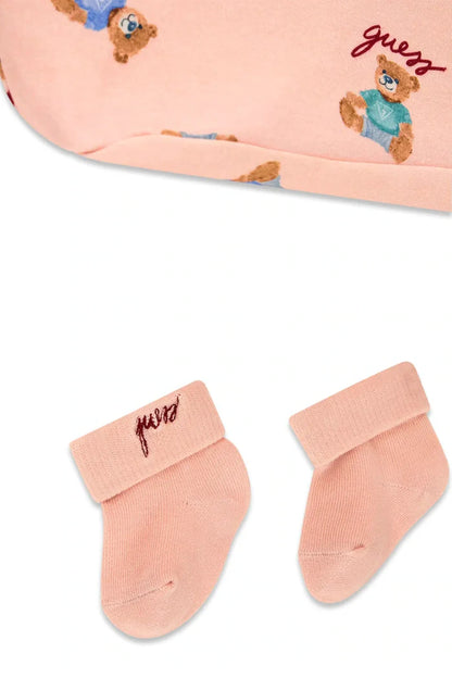 GUESS KIDS BABY BEAR BODYSUIT GIFT SET