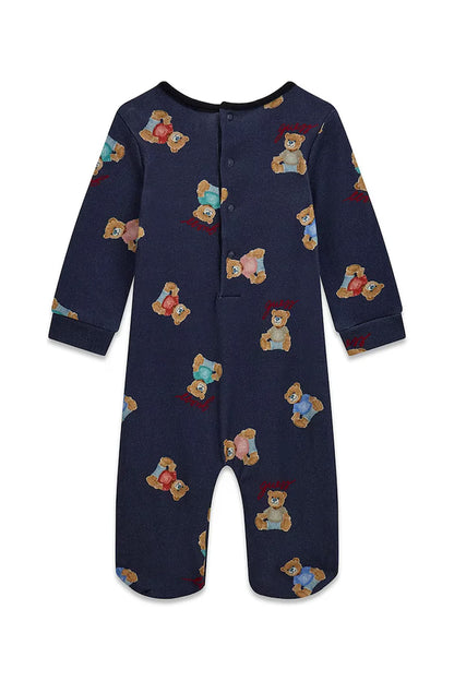 GUESS KIDS BABY BEAR COTTON SLEEPSUIT