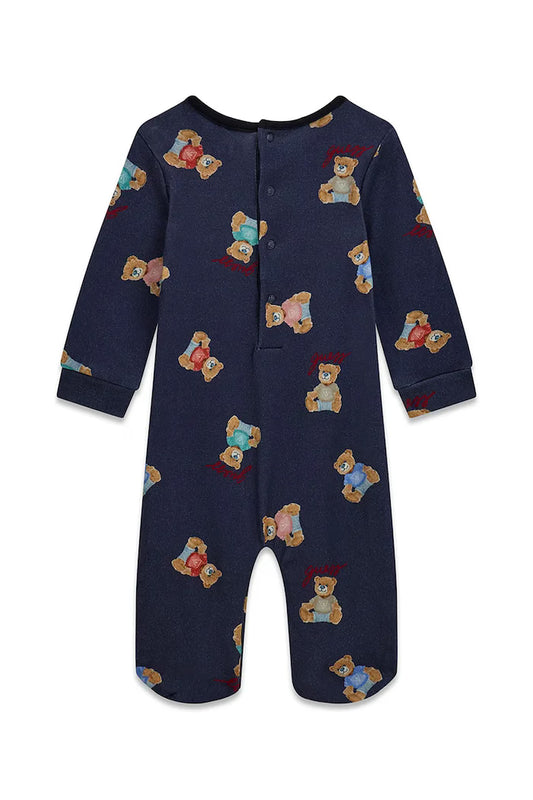 GUESS KIDS BABY BEAR COTTON SLEEPSUIT