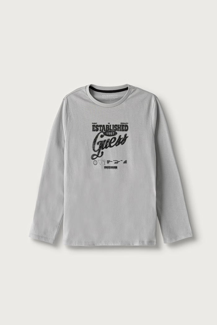 GUESS KIDS LS LOGO T SHIRT
