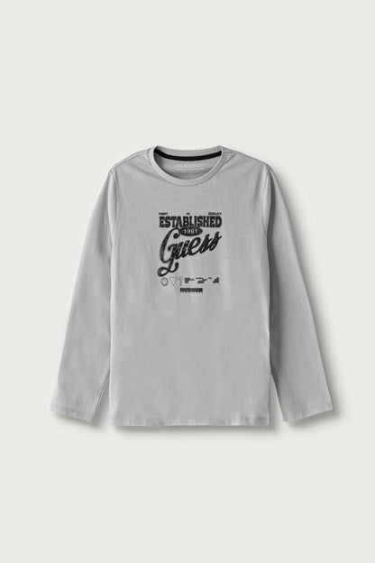 GUESS KIDS LS LOGO T SHIRT