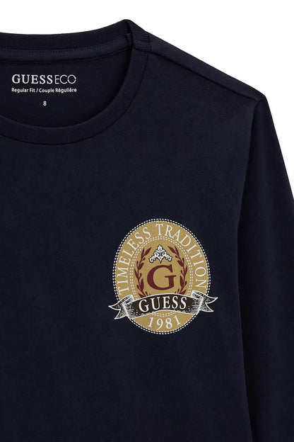 GUESS KIDS LS LOGO T SHIRT
