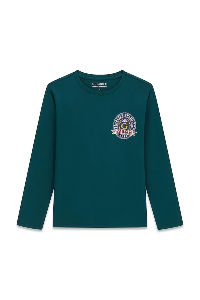 GUESS KIDS LS LOGO T SHIRT