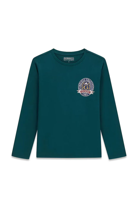 GUESS KIDS LS LOGO T SHIRT