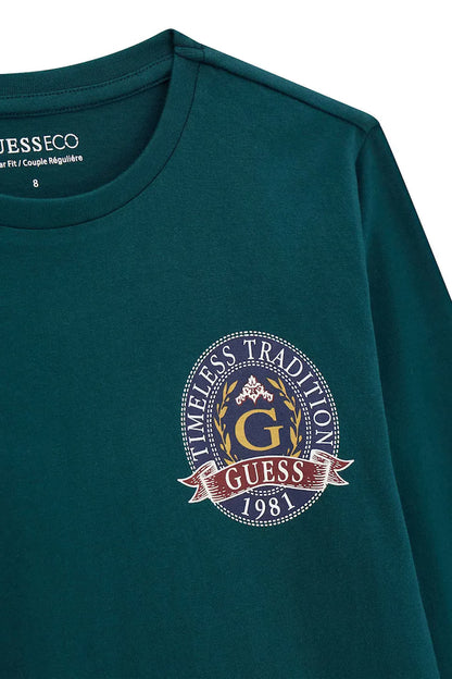 GUESS KIDS LS LOGO T SHIRT