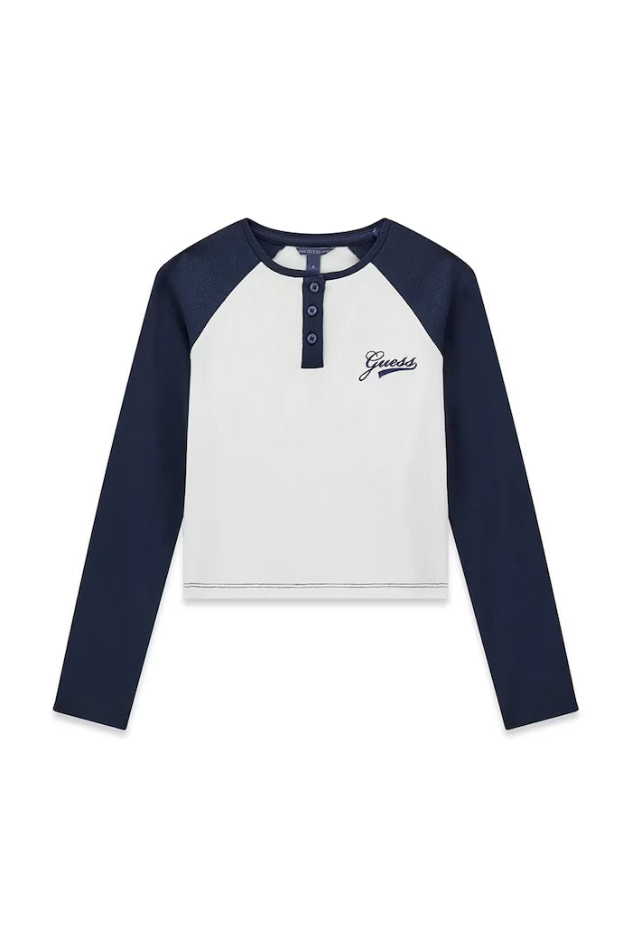 GUESS KIDS GIRLS SLIM RAGLAN T SHIRT