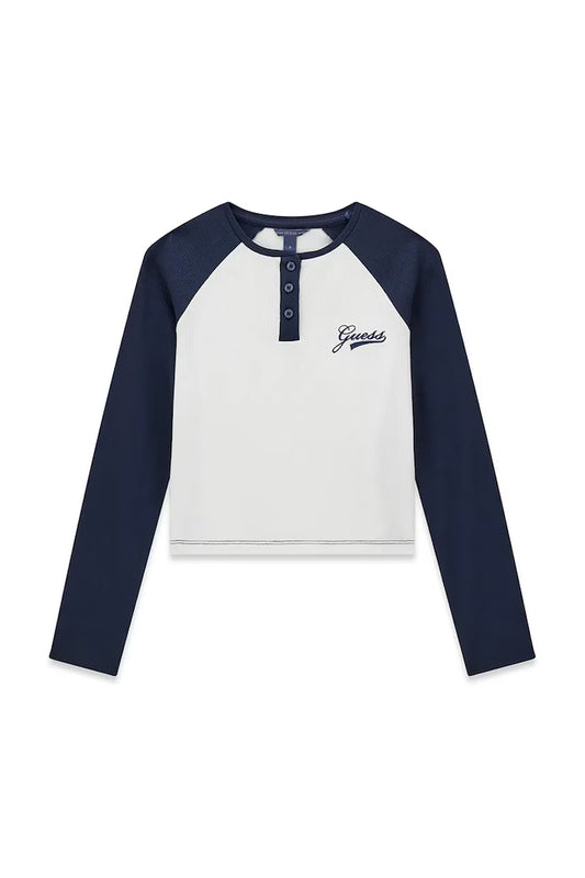 GUESS KIDS GIRLS SLIM RAGLAN T SHIRT