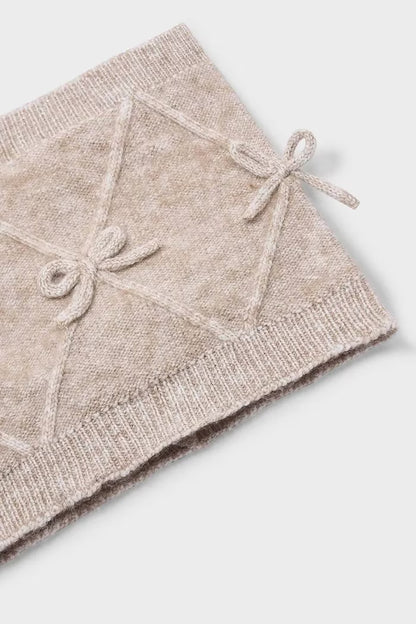 MAYORAL GIRLS BOW HAT & SCARF SET