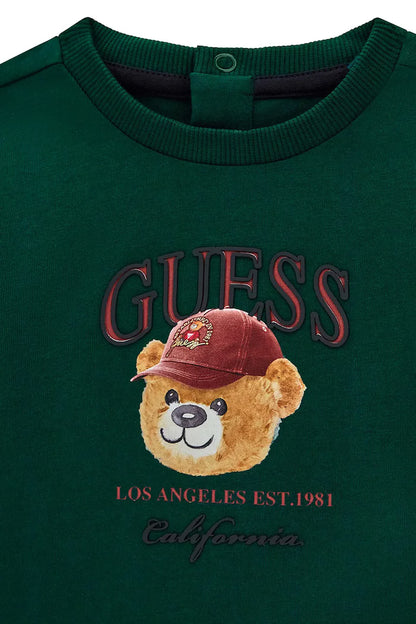 GUESS KIDS SET T SHIRT & KNIT DENIM PANTS