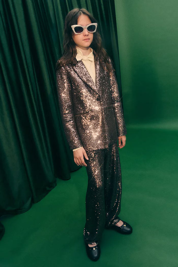 ABEL & LULA GIRLS ALLOVER SEQUINS SUIT