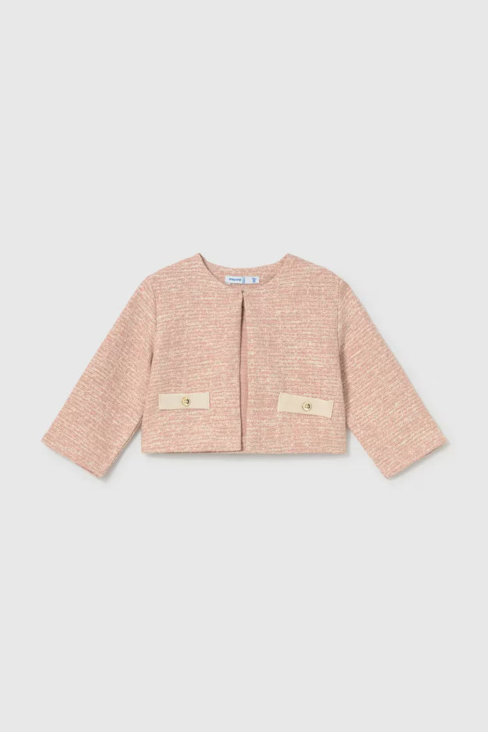 MAYORAL KIDS TWEED KNIT SKIRT 3 PIECES SET