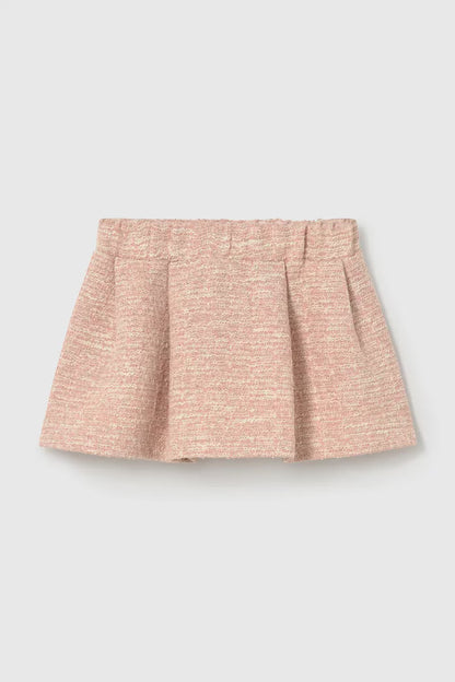 MAYORAL KIDS TWEED KNIT SKIRT 3 PIECES SET