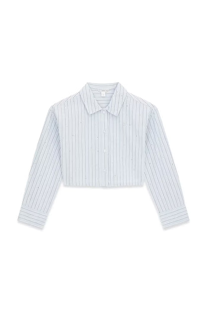 GUESS KIDS STRIPES & RHINESTONES SHIRT