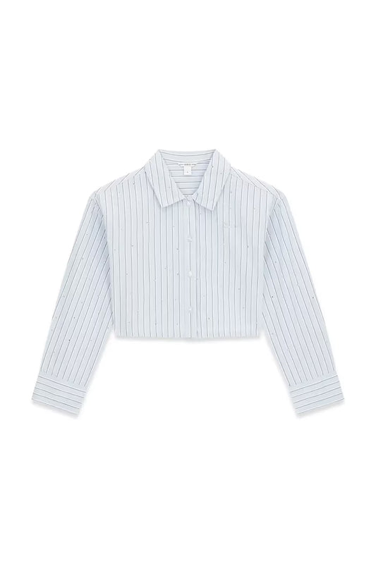 GUESS KIDS STRIPES & RHINESTONES SHIRT