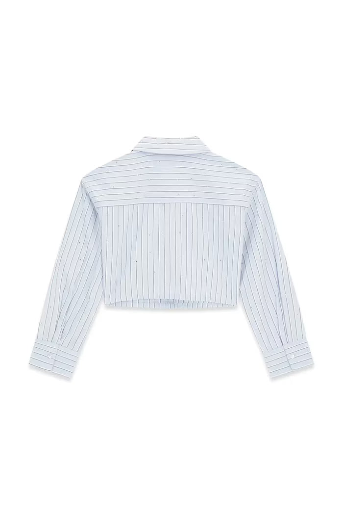 GUESS KIDS STRIPES & RHINESTONES SHIRT
