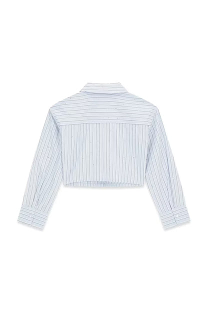 GUESS KIDS STRIPES & RHINESTONES SHIRT