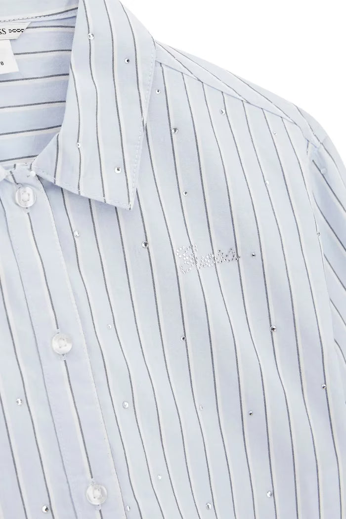 GUESS KIDS STRIPES & RHINESTONES SHIRT