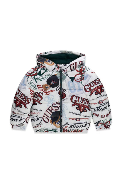 GUESS KIDS HOODED PUFFER JACKET