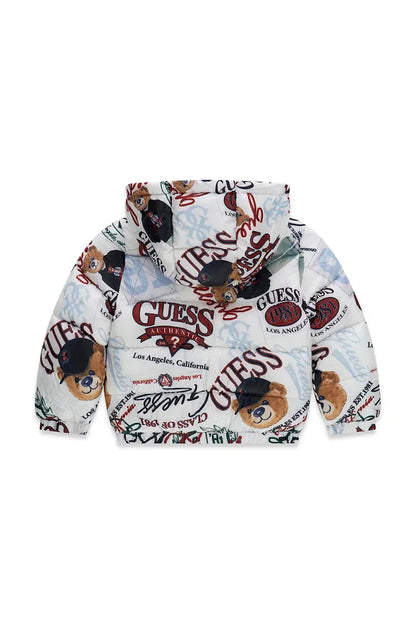GUESS KIDS HOODED PUFFER JACKET