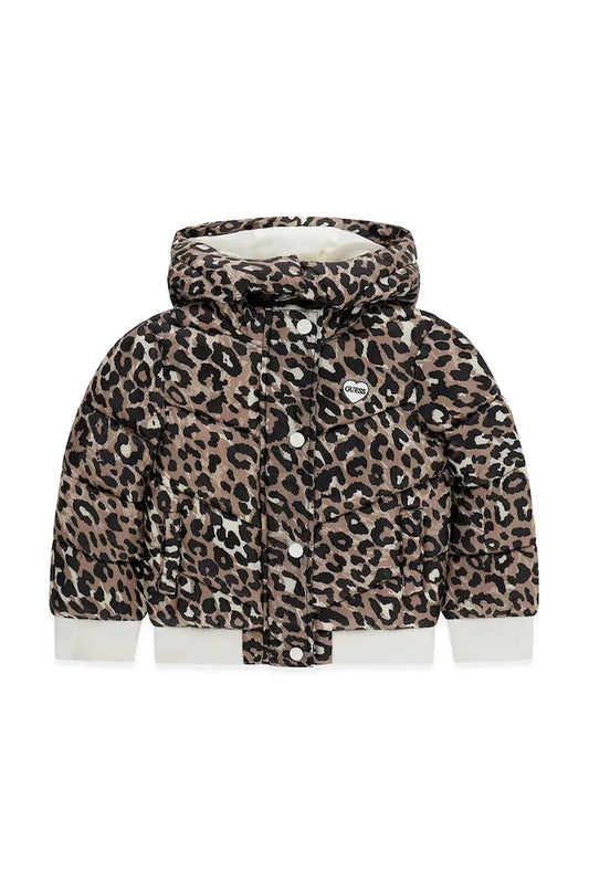 GUESS KIDS HOODED PADDED PUF JACKET