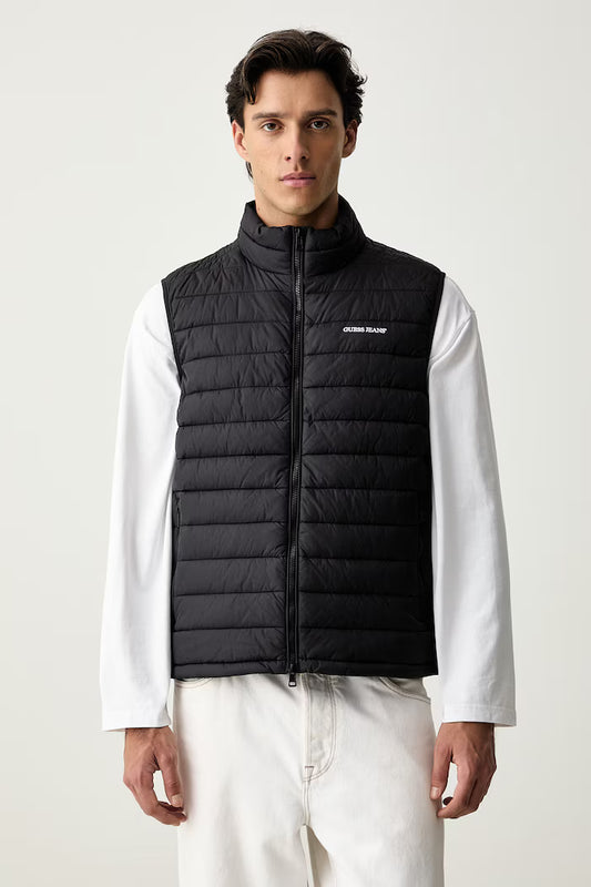 GUESS PANELED PUFFER VEST
