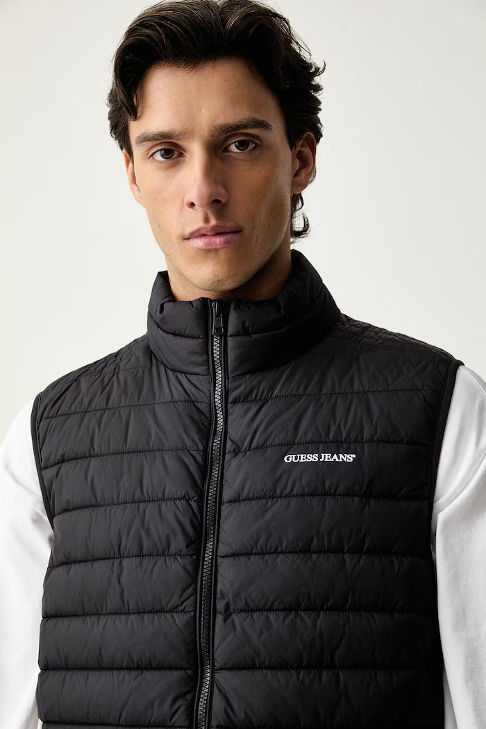 GUESS PANELED PUFFER VEST
