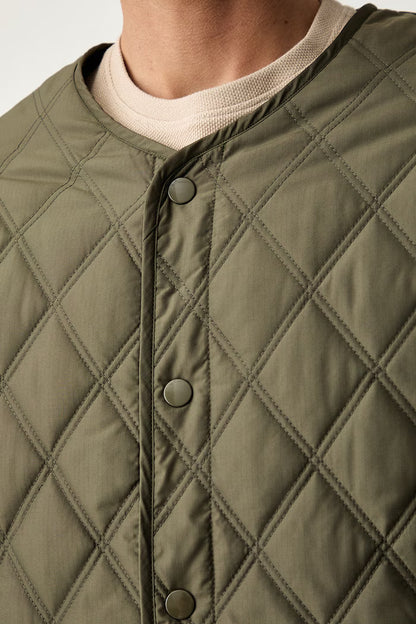 GUESS QUILTED DETACHABLE HOOD TRANSITIONAL JACKET