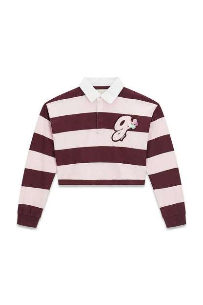 GUESS KIDS GIRLS STRIPED POLO SHIRT