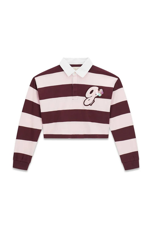 GUESS KIDS GIRLS STRIPED POLO SHIRT