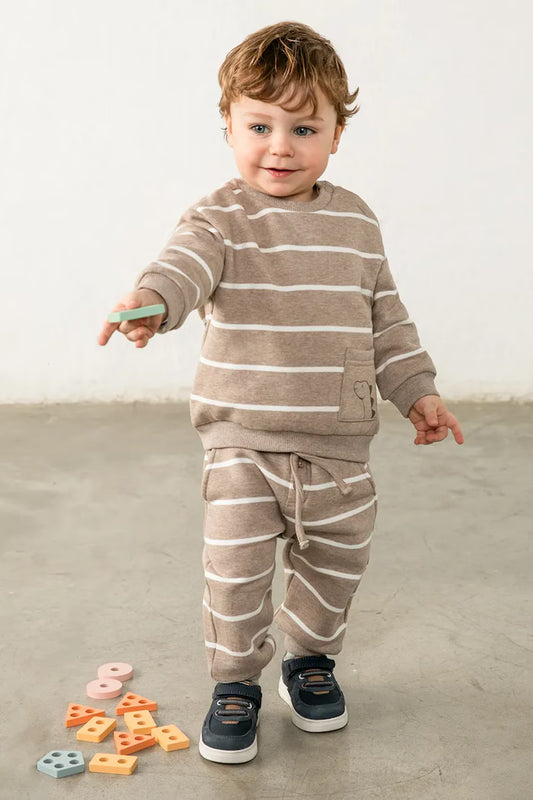 MAYORAL KIDS STRIPED TRACKPANTS