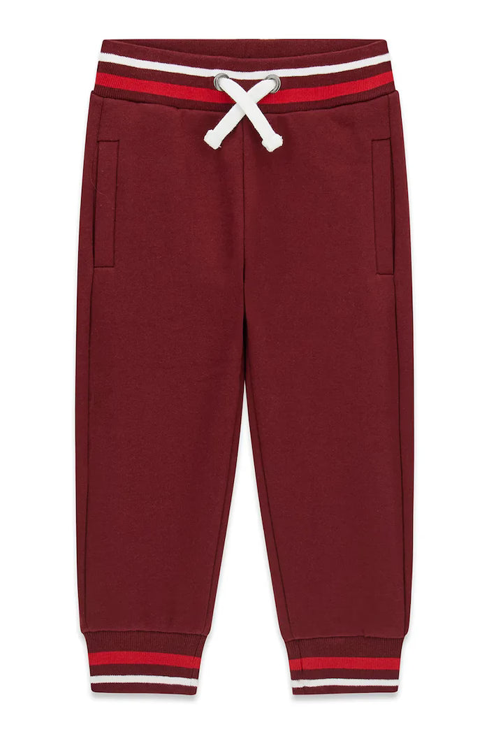 GUESS KIDS FLEECE COTTON REGULAR TRACKPANTS