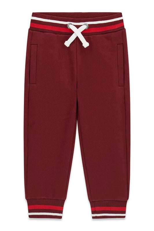 GUESS KIDS FLEECE COTTON REGULAR TRACKPANTS