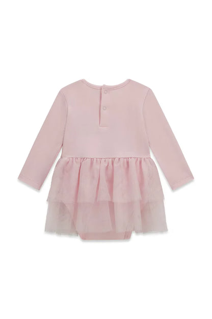GUESS KIDS MIXED FABRIC DRESS BODYSUIT